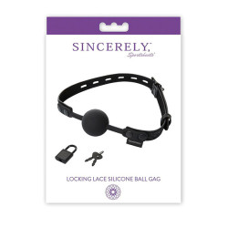 Locking Lace Silicone Ball Gag